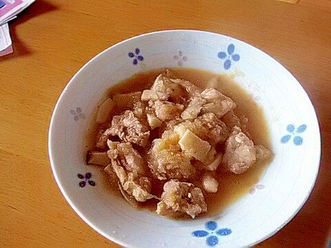 鶏肉とエリンギのみぞれ蒸し